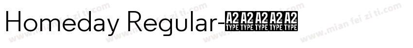 Homeday Regular字体转换